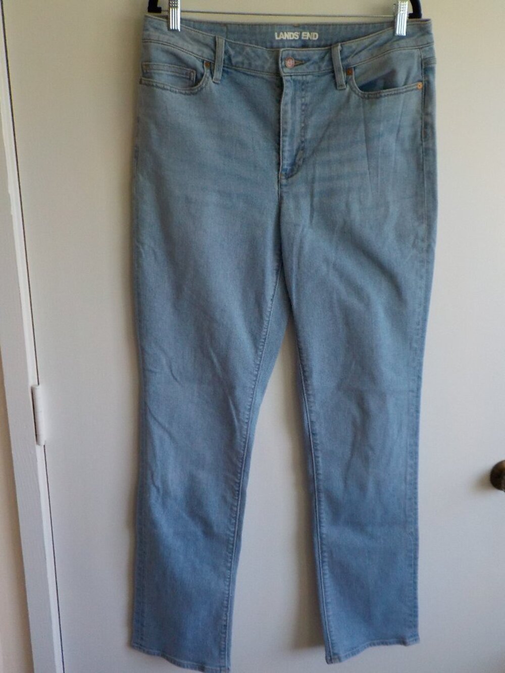 Lands' End Jeans - 12 Tall - Light Blue Denim Straight Leg (2618)